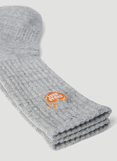 Pile Socks Human Made Pile Socks Grey hmd0152022