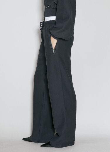 Alexander Wang 와이드 레그 트랙 팬츠 블랙 awg0255022