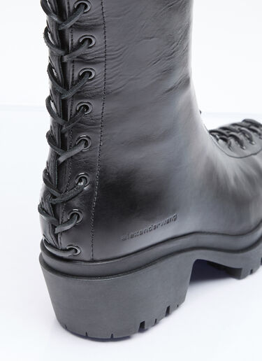 Alexander Wang Terrain 系带及膝靴 黑色 awg0256021