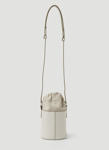 Maison Margiela 5AC Mini Bucket Shoulder Bag White mla0249004