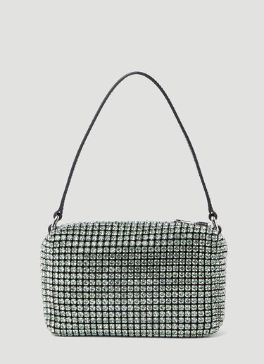 Alexander Wang Heiress Crystal Shoulder Bag Green awg0253042