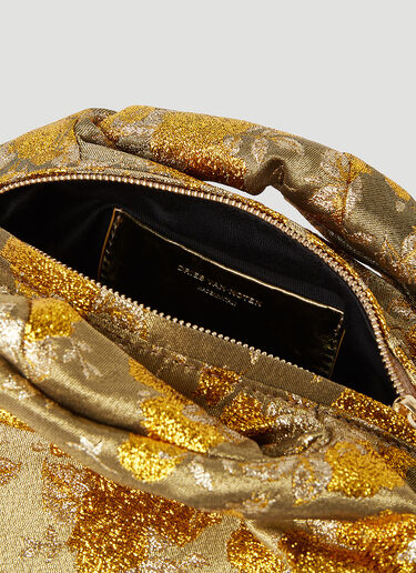 Dries Van Noten Twisted Handle Handbag Gold dvn0253006