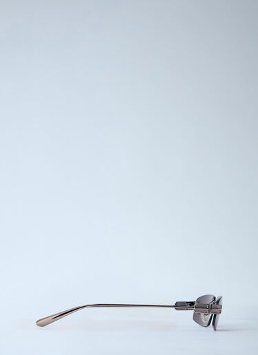 Balenciaga Gossip Rectangle Sunglasses Silver bal0163036