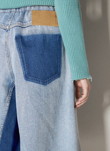 MM6 Maison Margiela 데님 조절끈 버뮤다 쇼츠 블루 mmm0255013