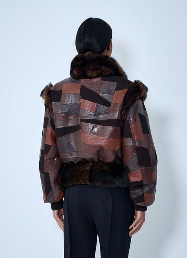 Patchwork Leather Jacket Chloé Patchwork Leather Jacket Brown chl0262006