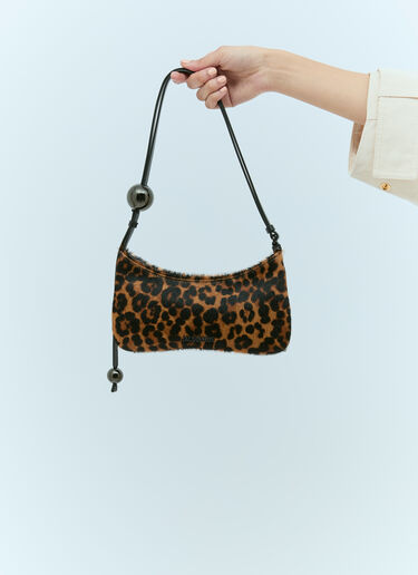 Jacquemus 르 비주 펄 숄더백 브라운 jac0256085