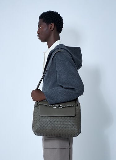 Andiamo Messenger Crossbody Bag Bottega Veneta Andiamo Messenger Crossbody Bag Grey bov0161016