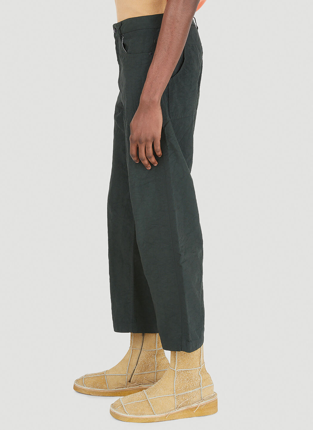 Eckhaus Latta Husk Pants in Green | LN-CC