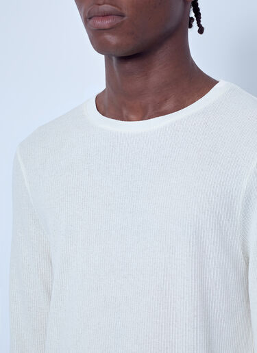 LN-CC® - Our Legacy: Elongated Longsleeve Top - White Our Legacy Elongated Longsleeve Top White our0165021