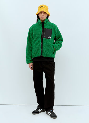 Stüssy Sherpa Reversible Jacket Green sts0156005