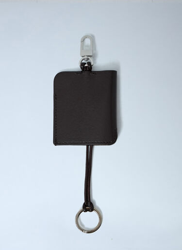 Polished Leather Logo Keyring TOTEME Polished Leather Logo Keyring Brown tot0263063