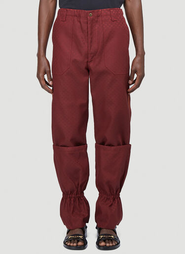 Gucci Detachable-Gaiter Pants Red guc0140030