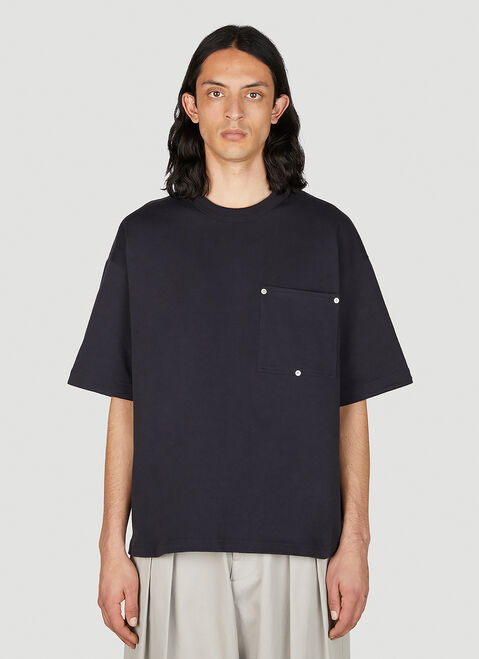 Bottega Veneta Heavy Japanese Jersey T-Shirt Black bov0142013