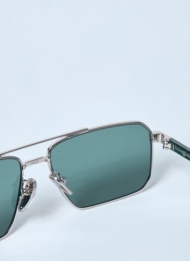 Prada A57S Aviator Sunglasses Green lpr0157004