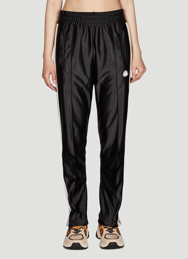 8 Moncler Palm Angels Shiny Track Pants Black mpa0351016