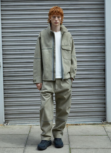 Massimo Osti Studio アルカンターラ® ピジョン ジャケット カーキ mao0158005