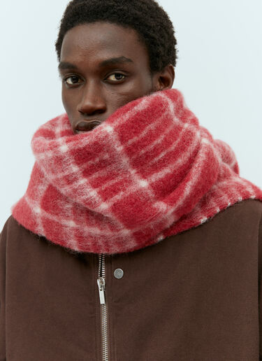 Jacquemus L'echarpe Carro Checked Wool-blend Scarf in Red for Men