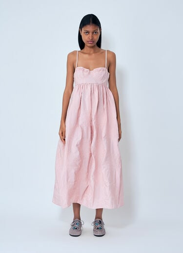 Cecilie Bahnsen Bralette Midi Alena Dress Pink cec0263007
