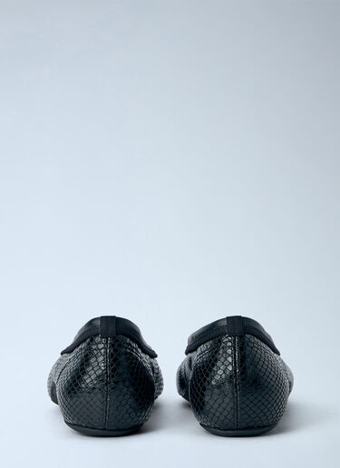 LN-CC® - Dries Van Noten: Mesh Ballet Flats - Black Dries Van Noten Mesh Ballet Flats Black dvn0265025