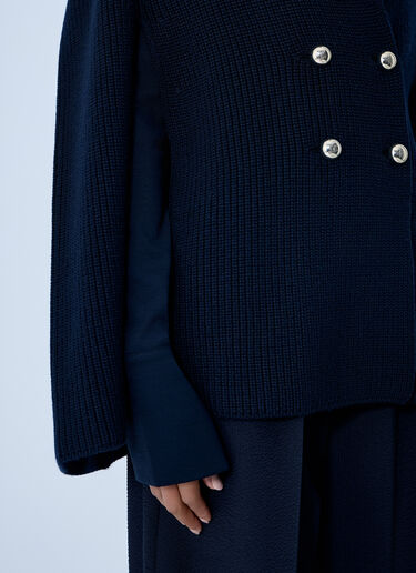 Knitted Cape Max Mara Knitted Cape Blue max0263041