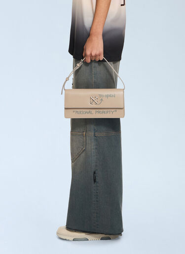 LN-CC® - Off-White: Jitney 1.0 Shoulder Bag - Beige Off-White Jitney 1.0 Shoulder Bag Beige ofw0264314