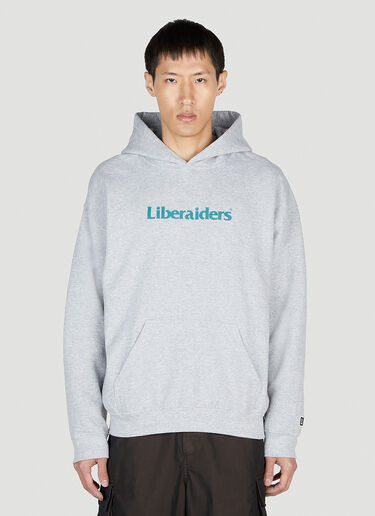 Liberaiders Logo Hooded Sweatshirt Grey lib0153006