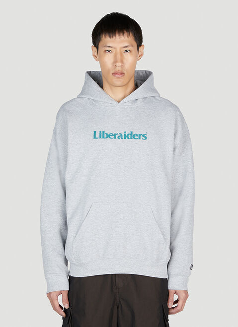 Liberaiders Logo Hooded Sweatshirt Beige lib0153001
