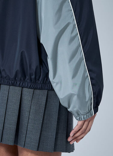 Miu Miu Technical Silk-Blend Hooded Jacket Black miu0260061