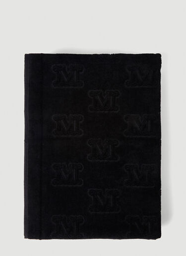 Max Mara Monogram Towel Black max0248030