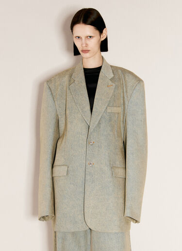 VETEMENTS 데님 테일러드 블레이저  블루 vet0356001