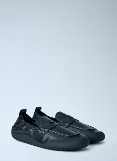 LN-CC® - Prada: Leather Slip-On Loafers - Black Prada Leather Slip-On Loafers Black pra0166015