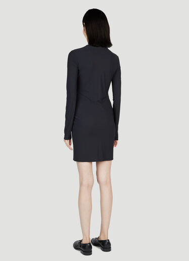 Miu Miu 徽标贴花弹力迷你连衣裙 黑色 miu0254015