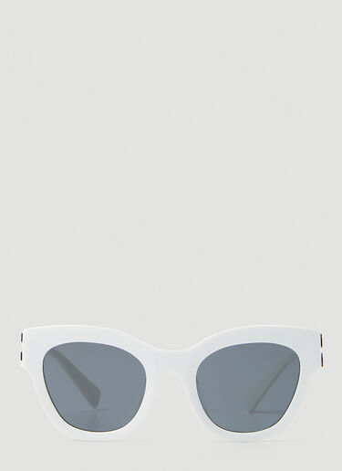 Miu Miu Glimpse Cat Eye Sunglasses White lmu0253013