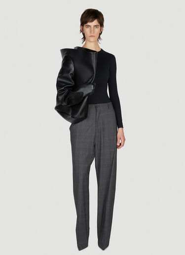 Balenciaga Long Sleeve Bodysuit Black bal0252053
