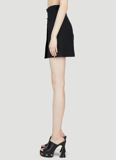 Gucci Button Front Mini Skirt Black guc0253068
