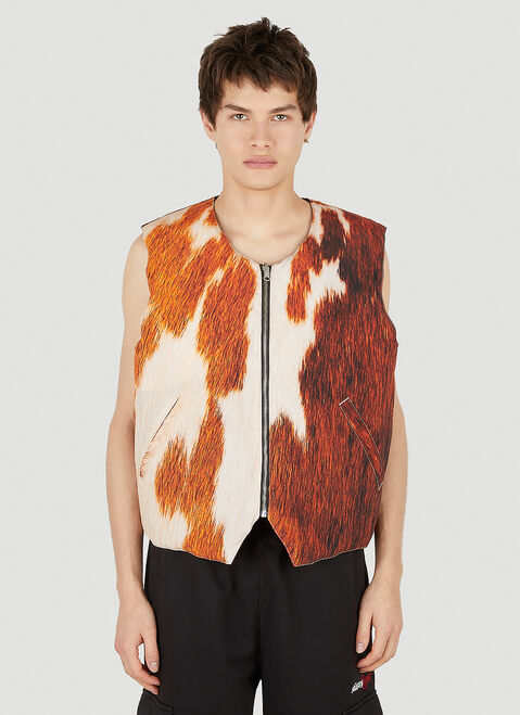 Stüssy Cowhide Quilted Gilet Jacket Black sts0152029