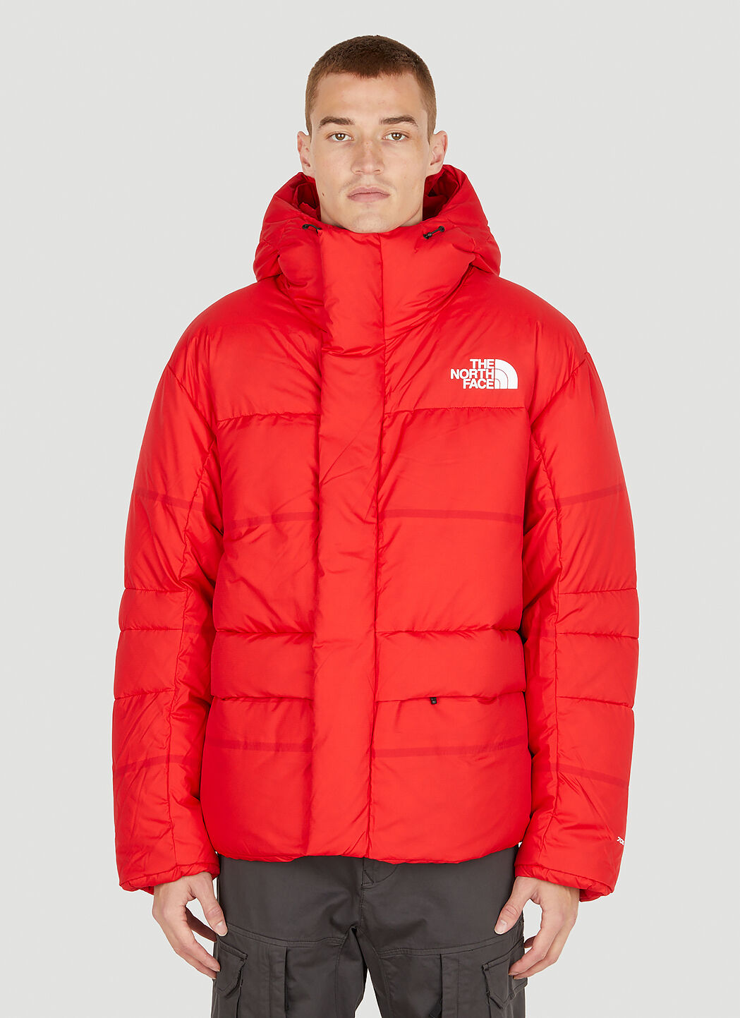 Red puffer shop jacket north face