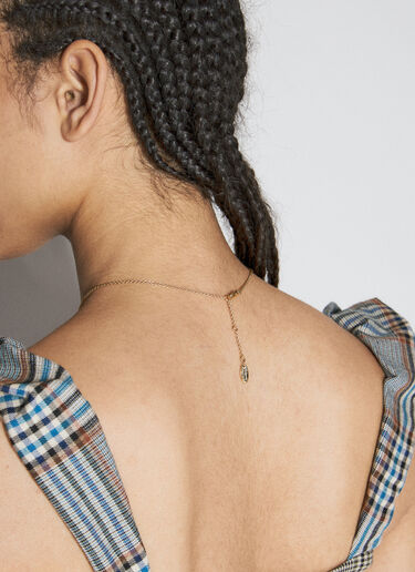 Vivienne Westwood Brighton 浅浮雕吊坠项链  金色 vvw0254053