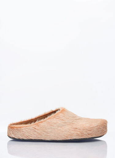 Marni Fussbett Sabot Mules Beige mni0159008