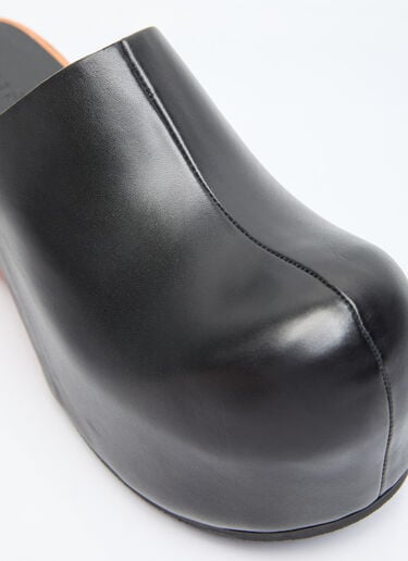 Acne Studios Leather Wood Clogs Black acn0256021