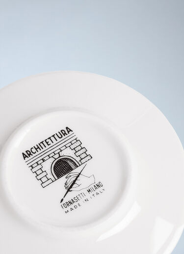 Fornasetti Set Of Six Architettura Cup And Saucer Set White wps0691807
