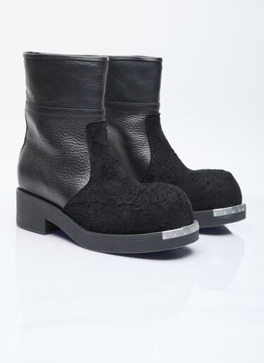 MM6 Maison Margiela Biker Ankle Boots Black mmm0154010