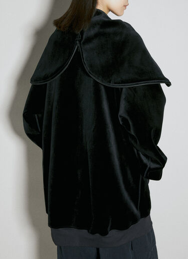 Y-3 Velvet Hooded Sweatshirt Black yyy0354039