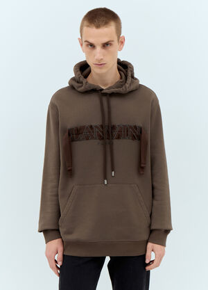 Lanvin Curb Hooded Sweatshirt Black lnv0158001