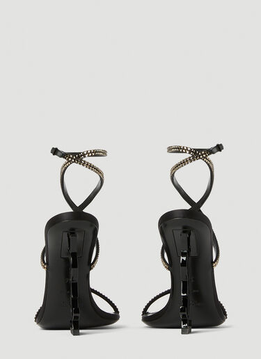 Saint Laurent Opyum 110 Sandals Black sla0252035