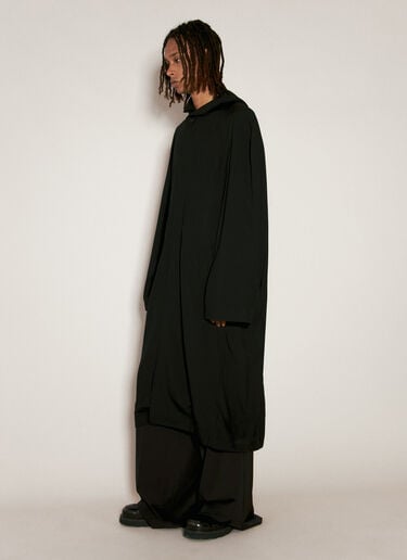 Balenciaga Raglan Hooded Coat Black bal0156001
