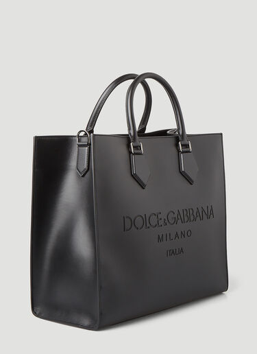 Dolce & Gabbana エッジロゴトートバッグ ブラック dol0145023