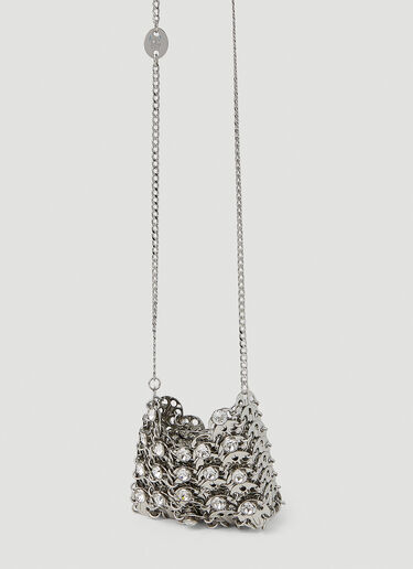 Rabanne 1969 Micro Shoulder Bag Silver pac0251002