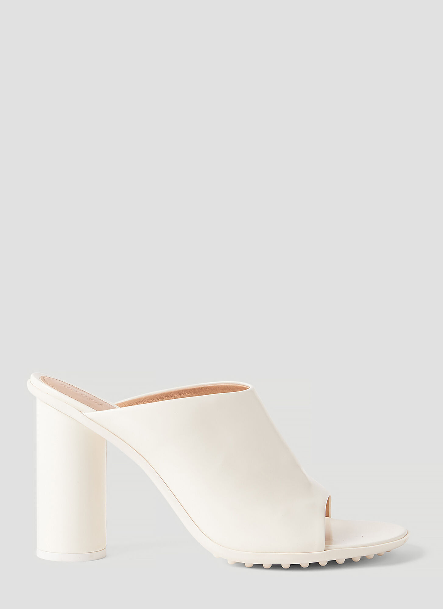 BOTTEGA VENETA BOTTEGA VENETA ATOMIC HIGH HEEL MULES FEMALE WHITEFEMALE