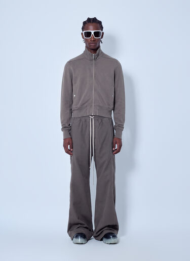 LN-CC® - Rick Owens DRKSHDW: High Neck Zip-Up Jacket - Grey Rick Owens DRKSHDW High Neck Zip-Up Jacket Grey drk0166014